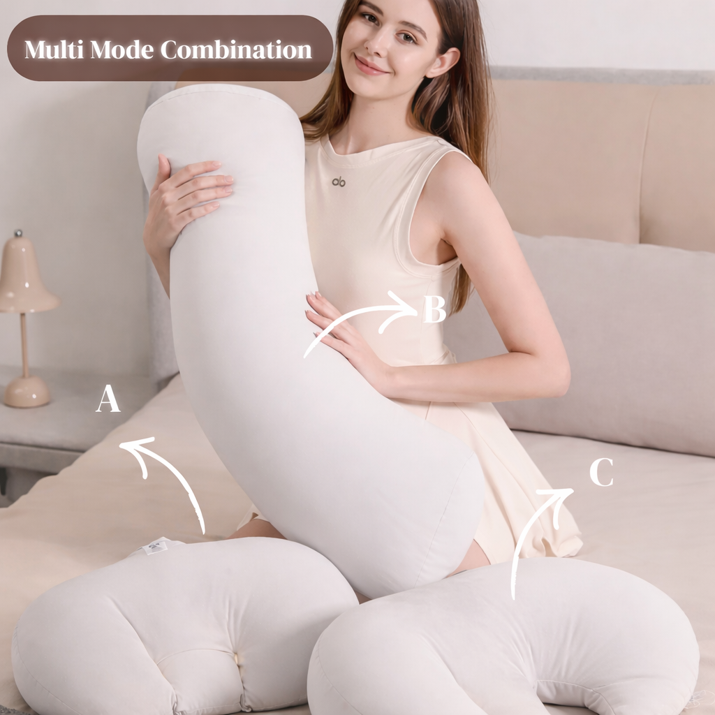 Mumora Embrora™ - 3 Piece Multi Mode Pregnancy Pillow