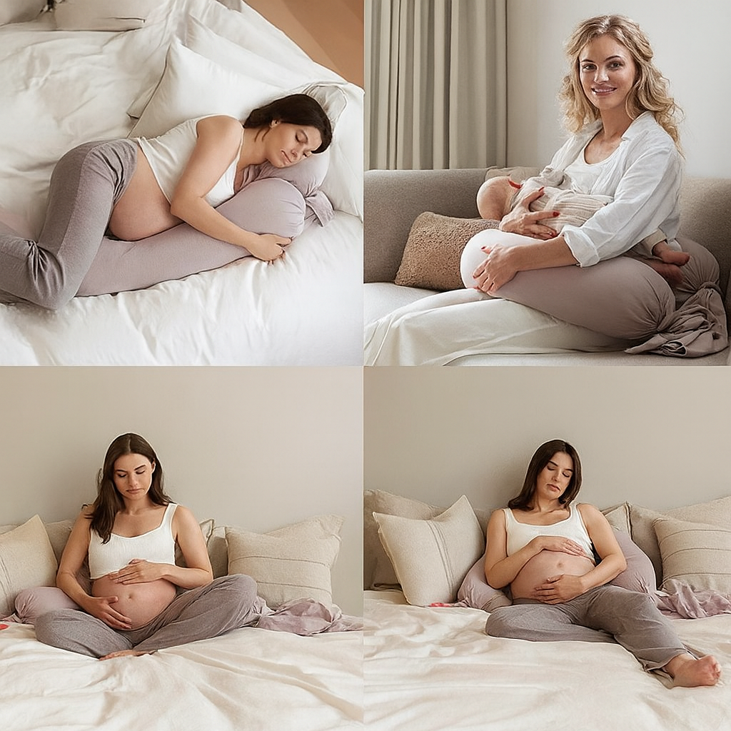 Multifunctional Sleeping and Maternity Pillow.